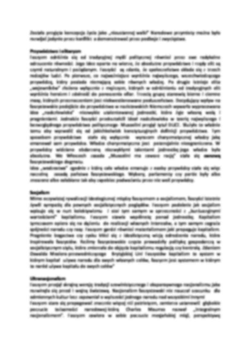 Sens ideowy pojęcia faszyzm - strona 3