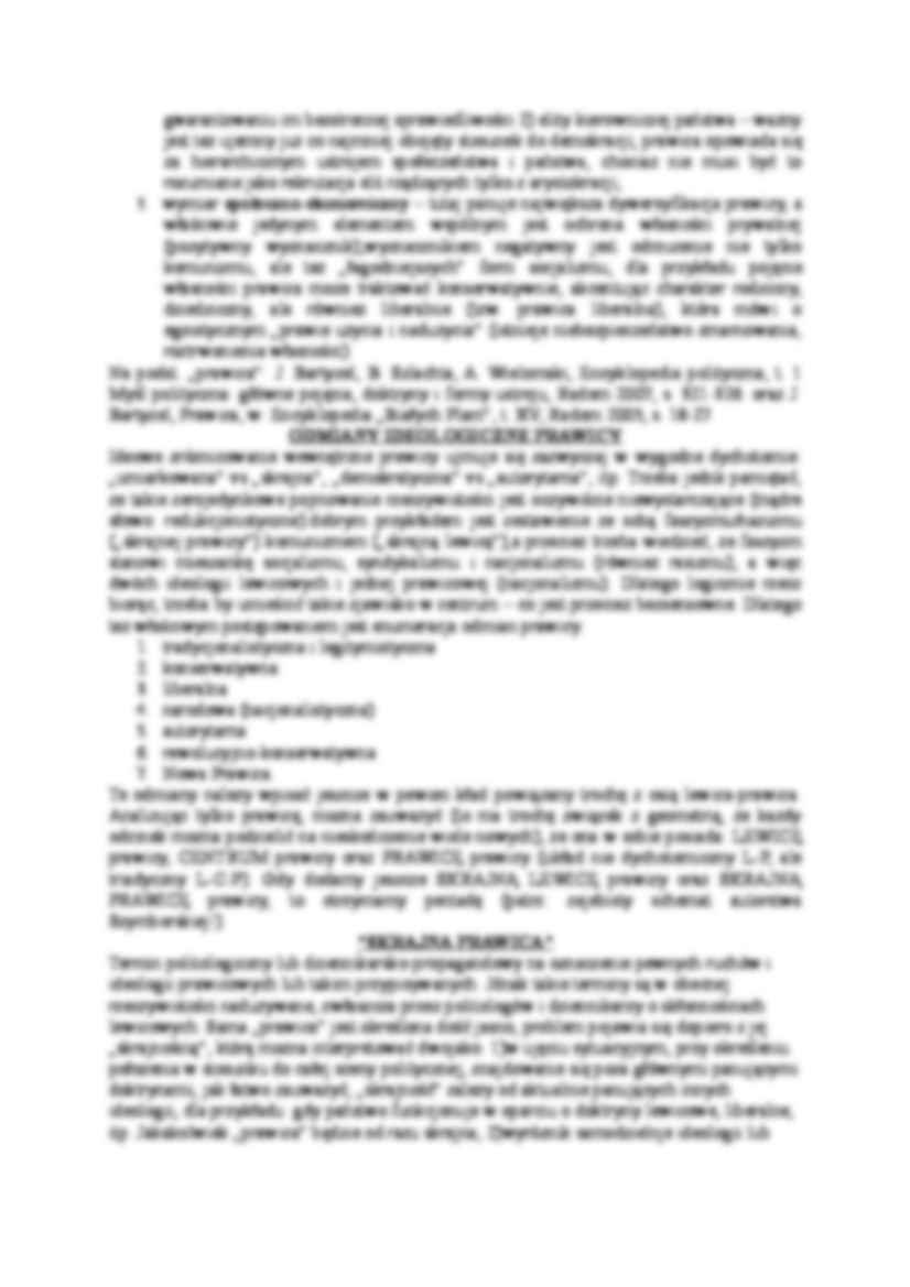 Sens ideowy pojęcia prawica - strona 2