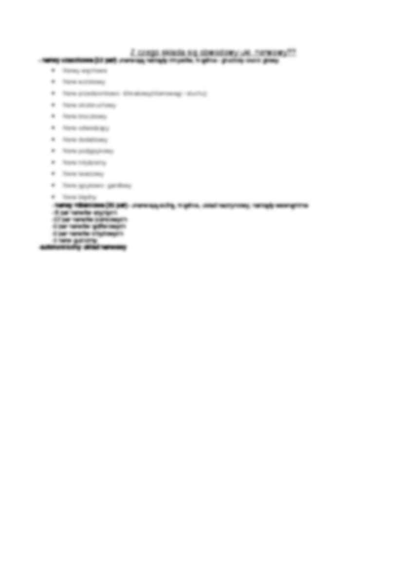 Układ nerwowy  - strona 2