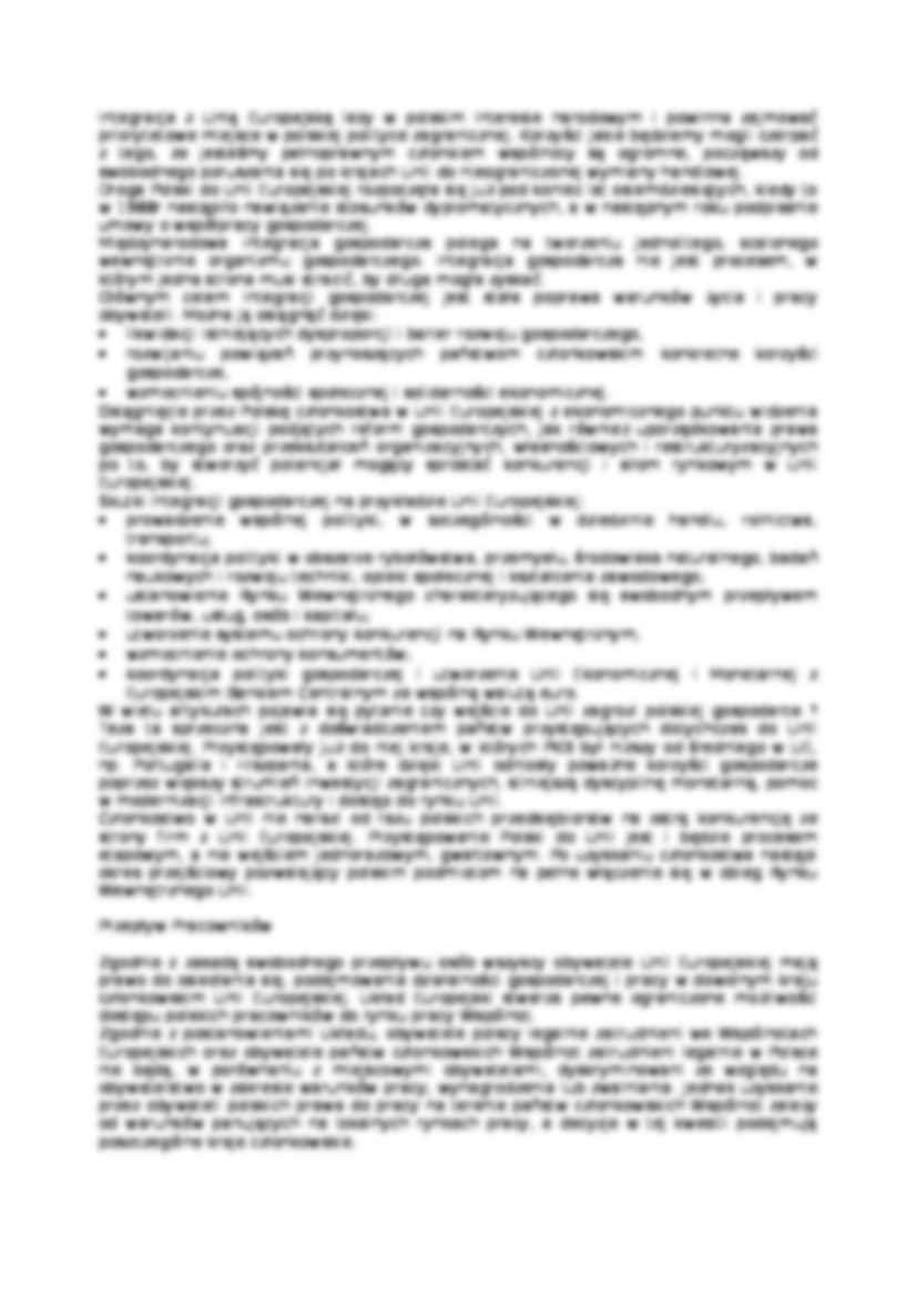Przepływ kapitału i osób - Integracja Polski z Unią Europejską - strona 2