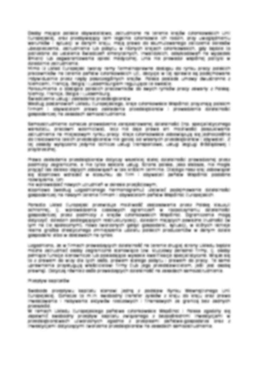 Przepływ kapitału i osób - Integracja Polski z Unią Europejską - strona 3