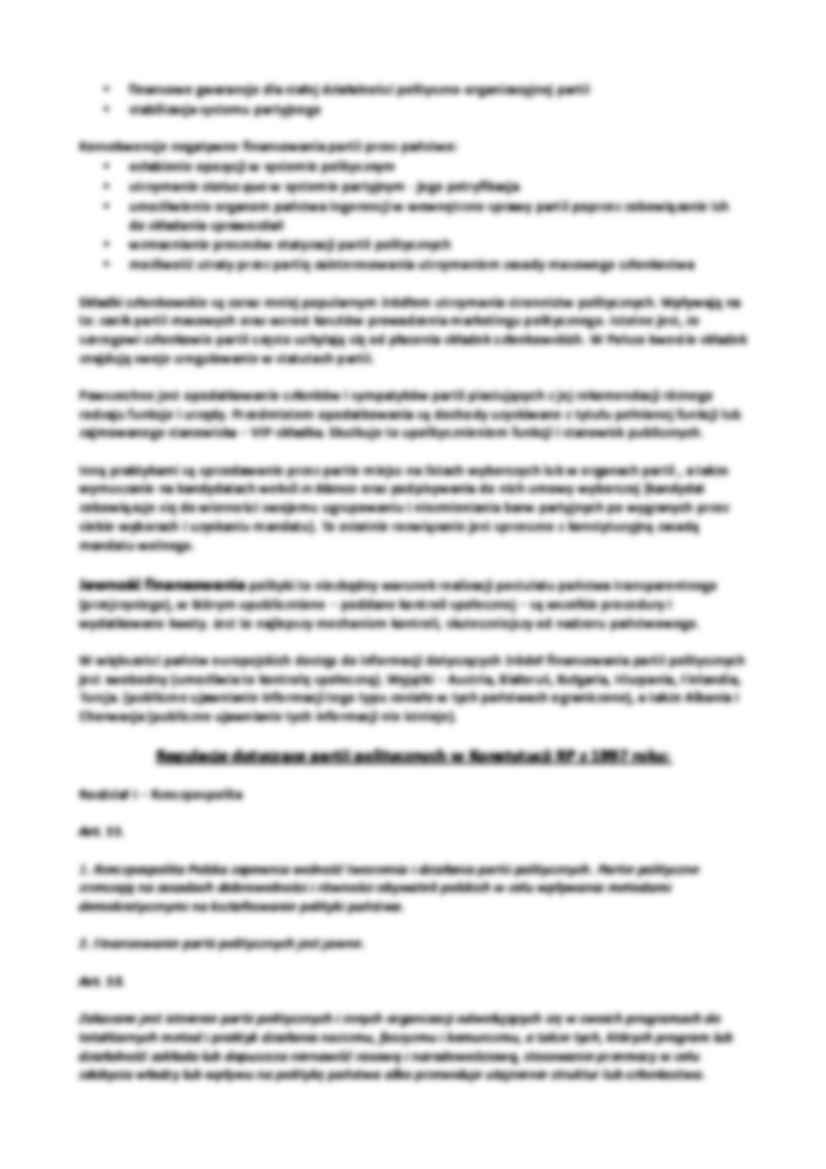 Finansowanie partii politycznych  - strona 2