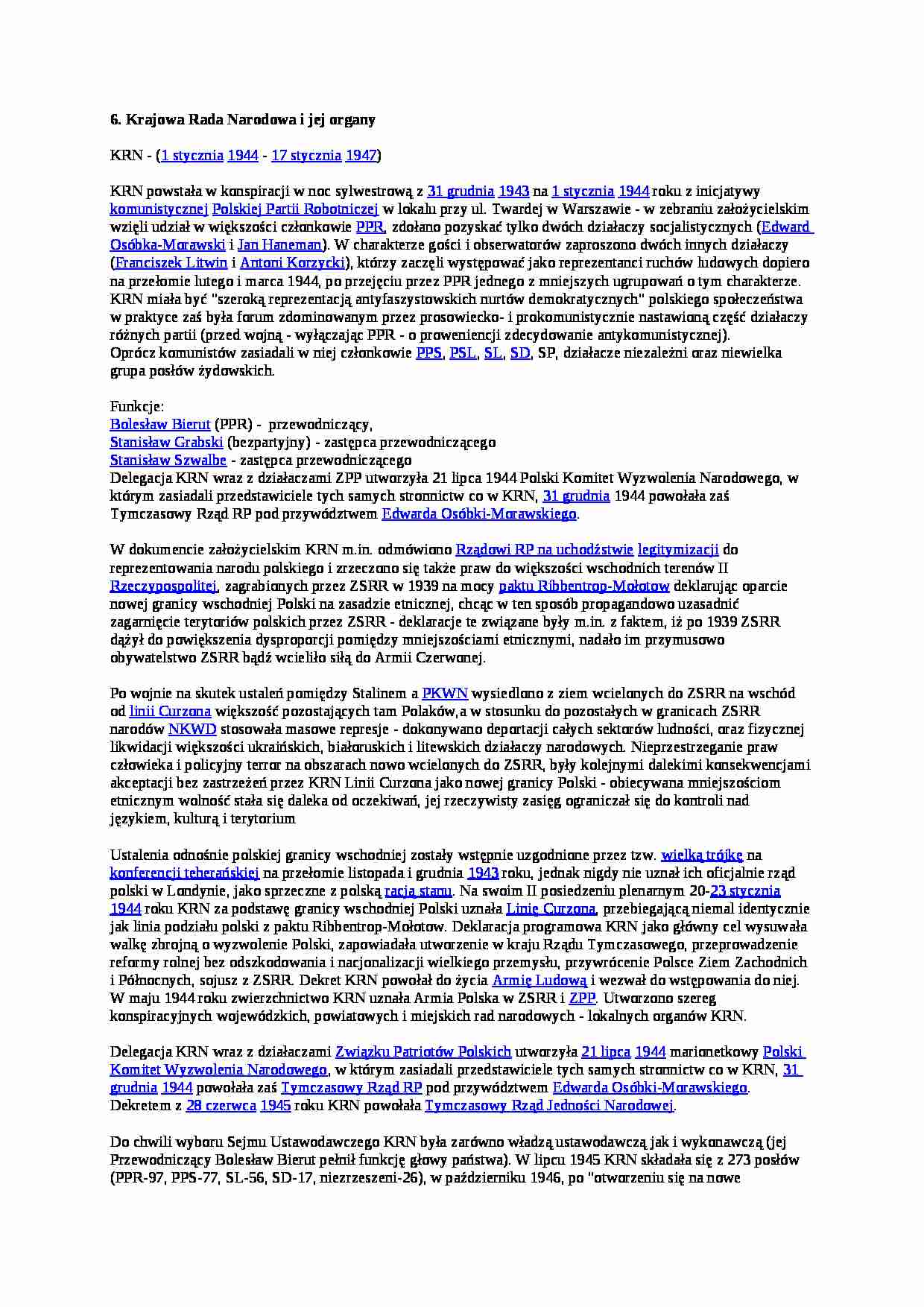 Krajowa Rada Narodowa  - strona 1