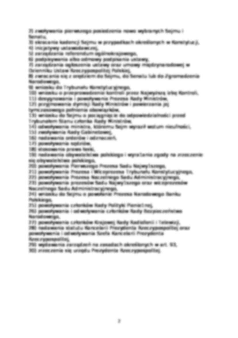 Pozycja ustrojowa Prezydenta RP - strona 2