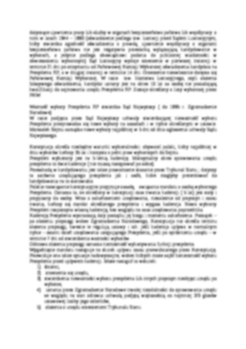 Zasady wyboru Prezydenta RP - strona 2