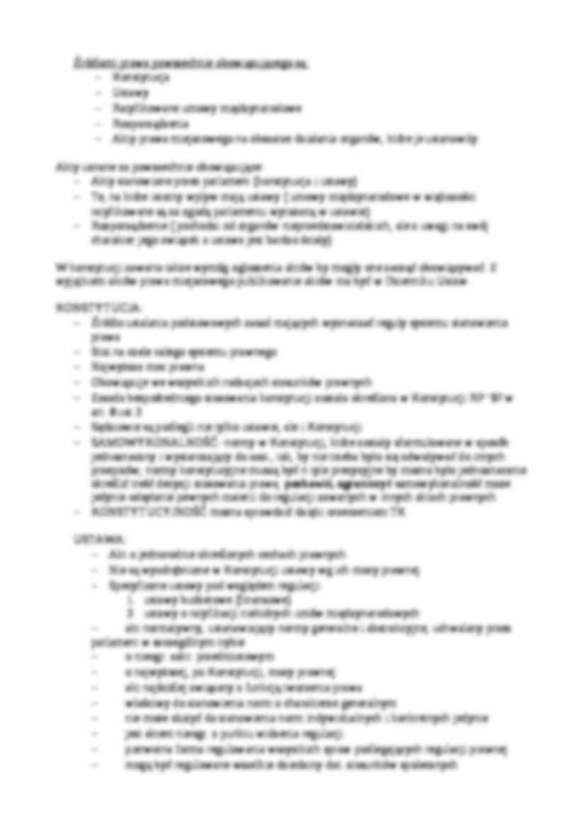 Hierarchia aktów prawnych w Polsce - Prawo powszechnie obowiązujące - strona 2