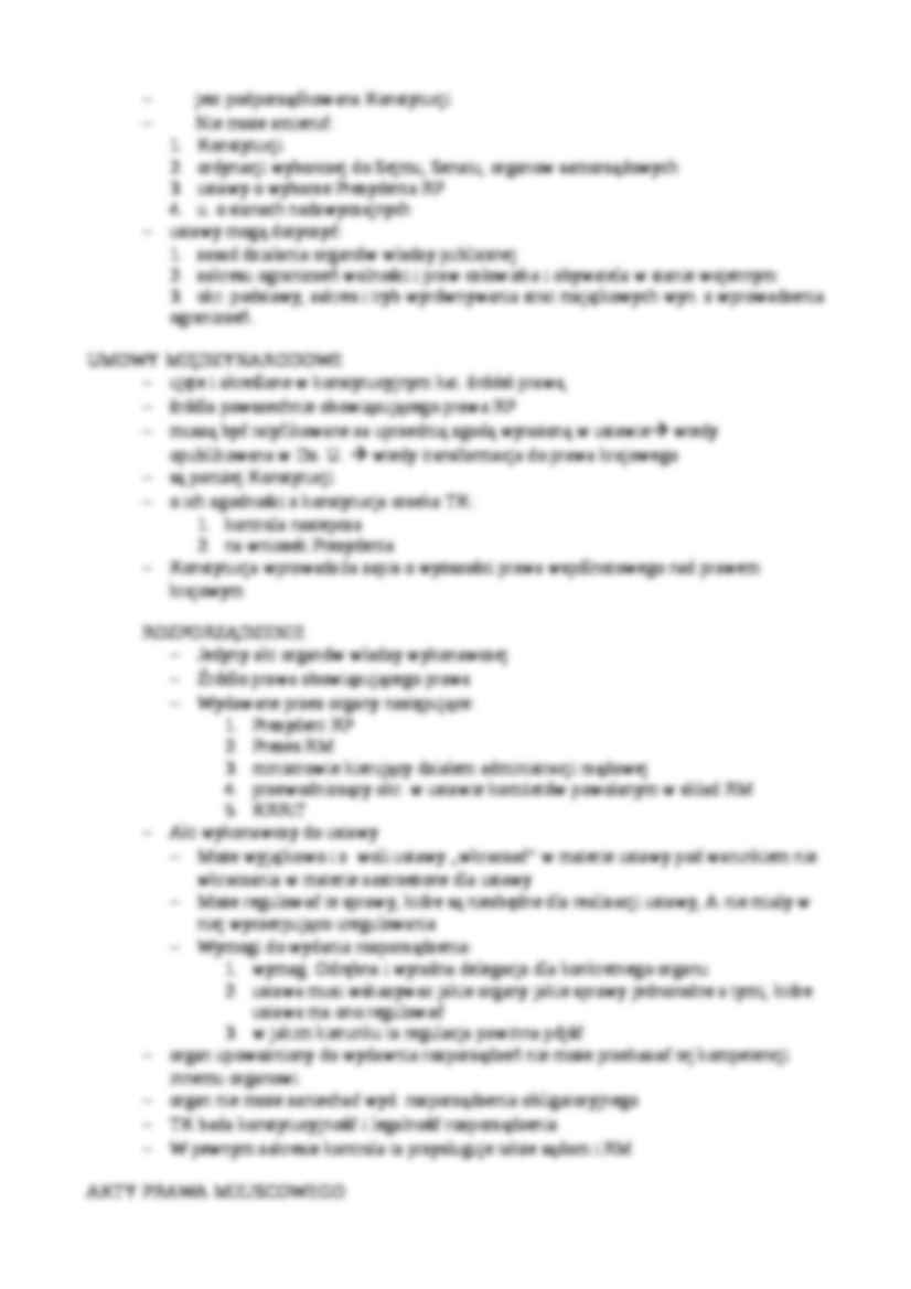 Hierarchia aktów prawnych w Polsce - Prawo powszechnie obowiązujące - strona 3