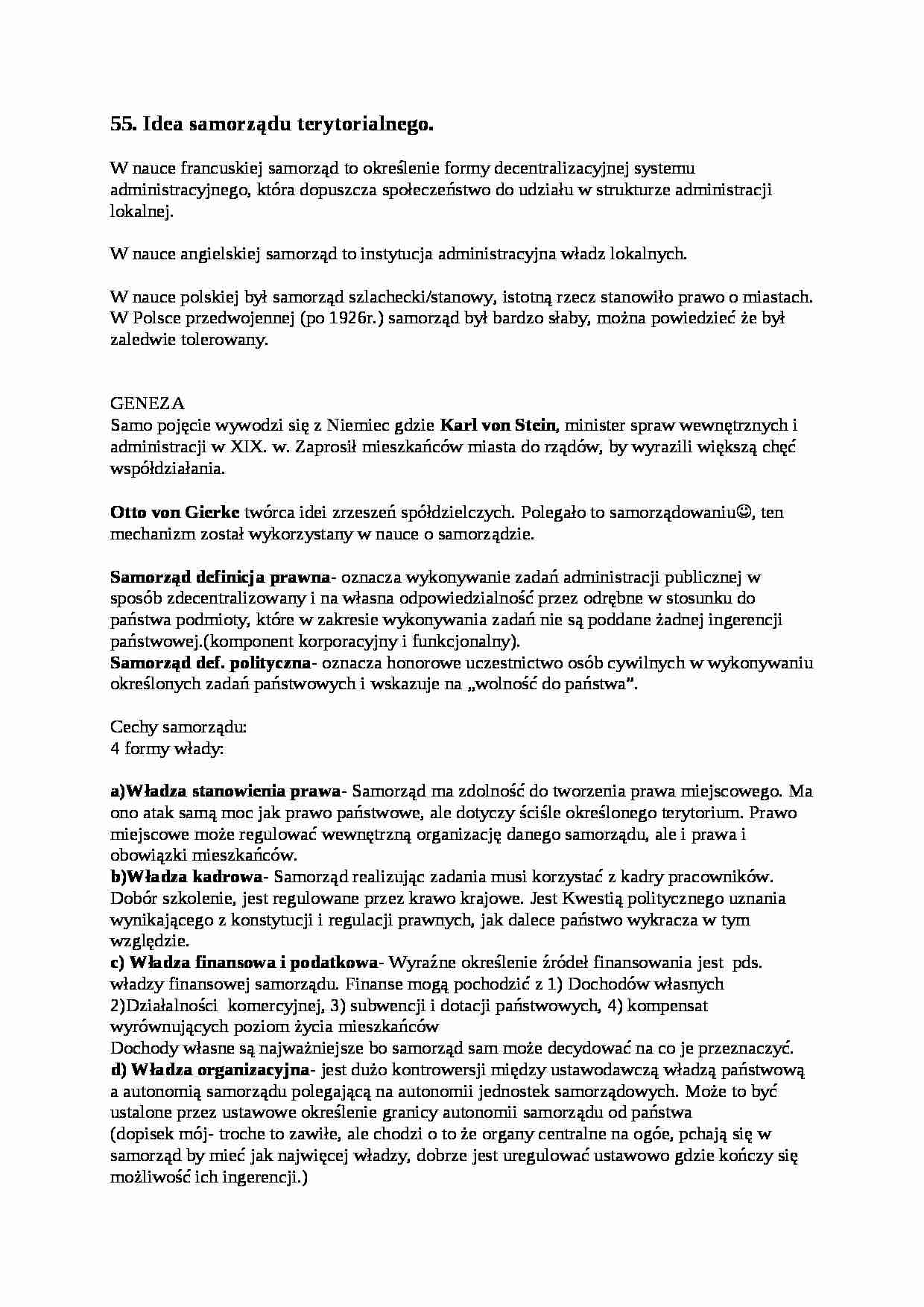 Idea samorządu terytorialnego - strona 1