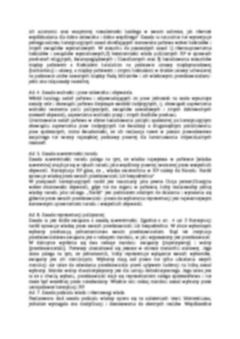 Zasady ustroju politycznego RP - strona 2