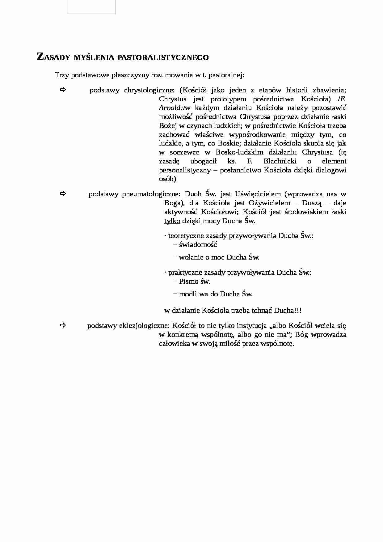Zasady myślenia pastoralistycznego - strona 1