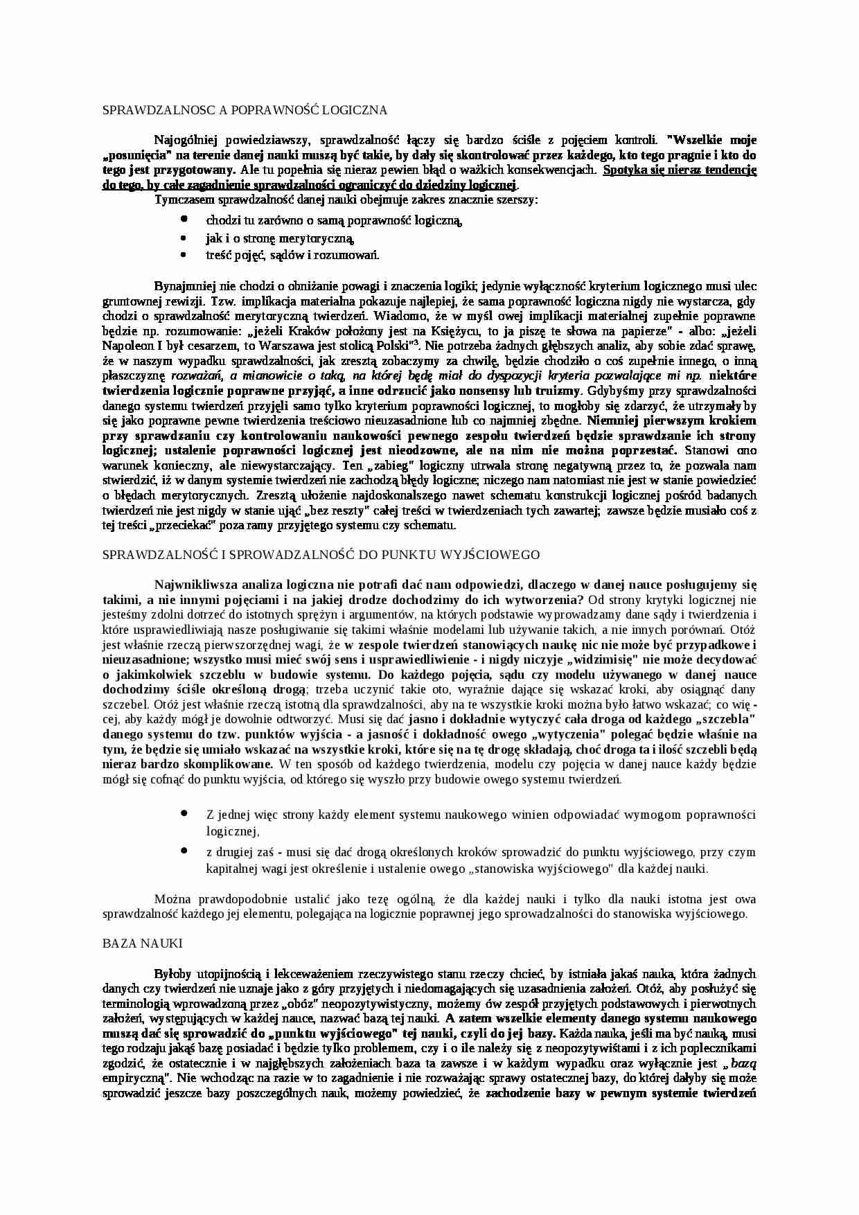 Sprawdzalność a poprawność logiczna - strona 1