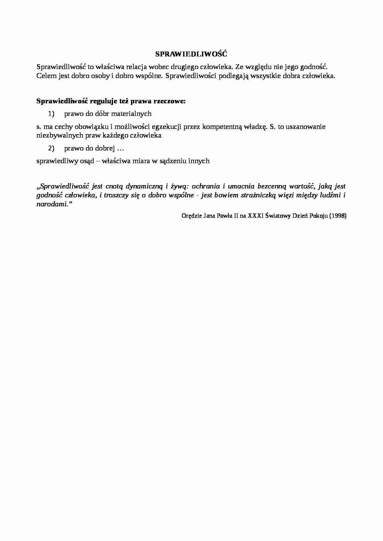 Sprawiedliwośc - strona 1