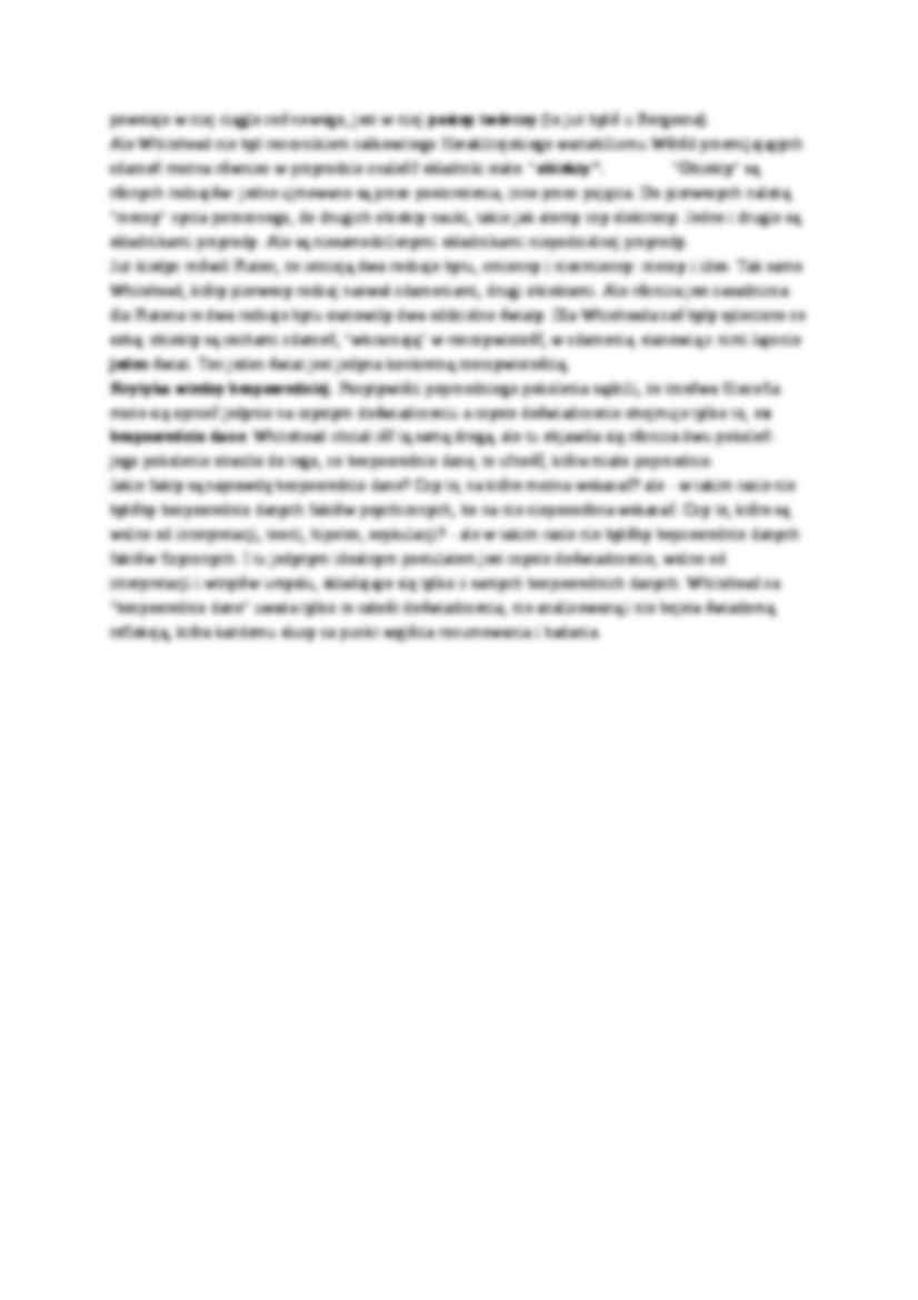 Alfred North Whitehead i filozofia przyrody - strona 2