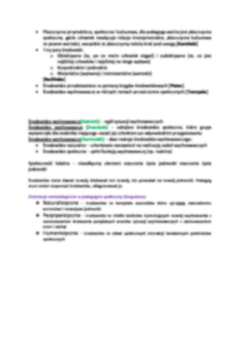 Środowisko jako przedmiot analiz w pedagogice  - strona 2
