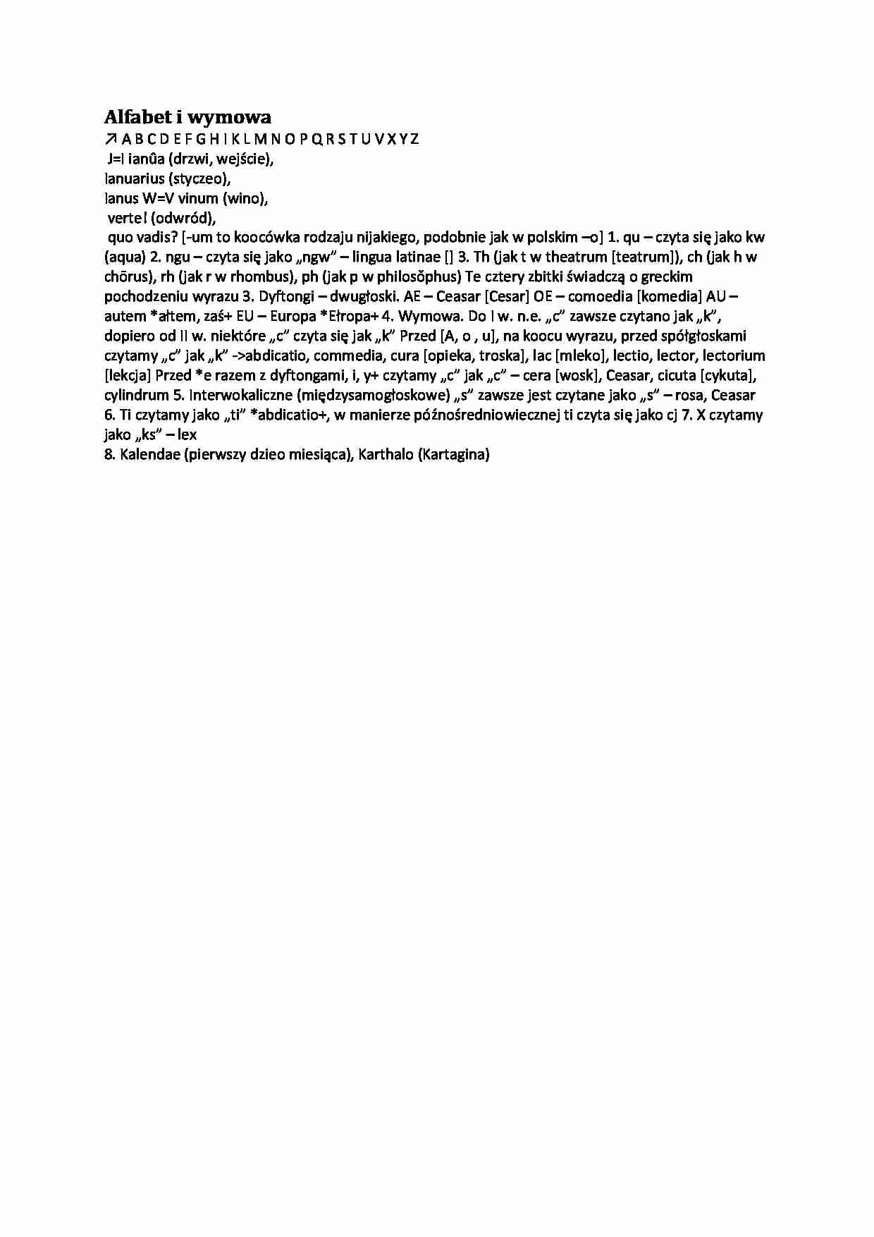 Alfabet i wymowa - strona 1