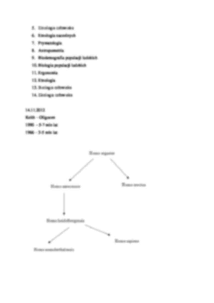 Definicje i podział antropologii fizycznej - strona 2