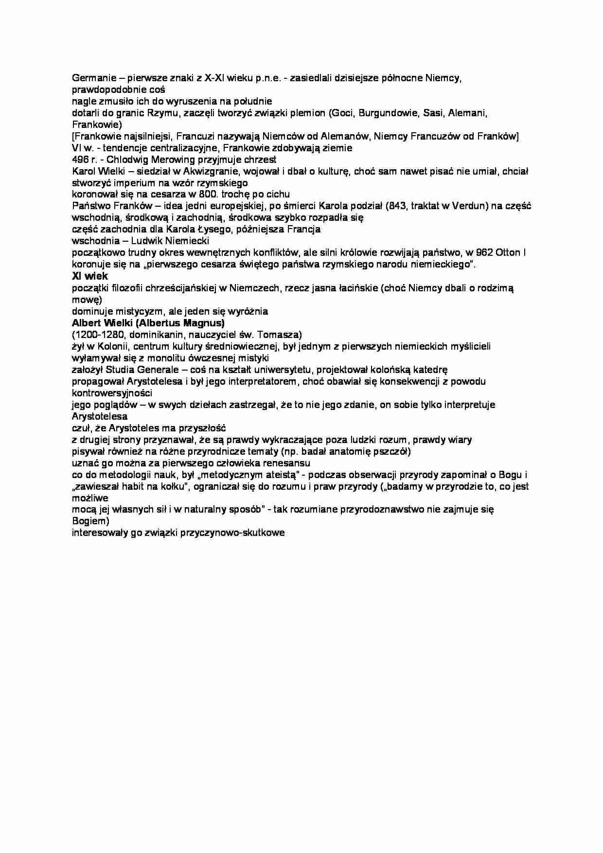 Germanie i Frankowie - wykład  - strona 1