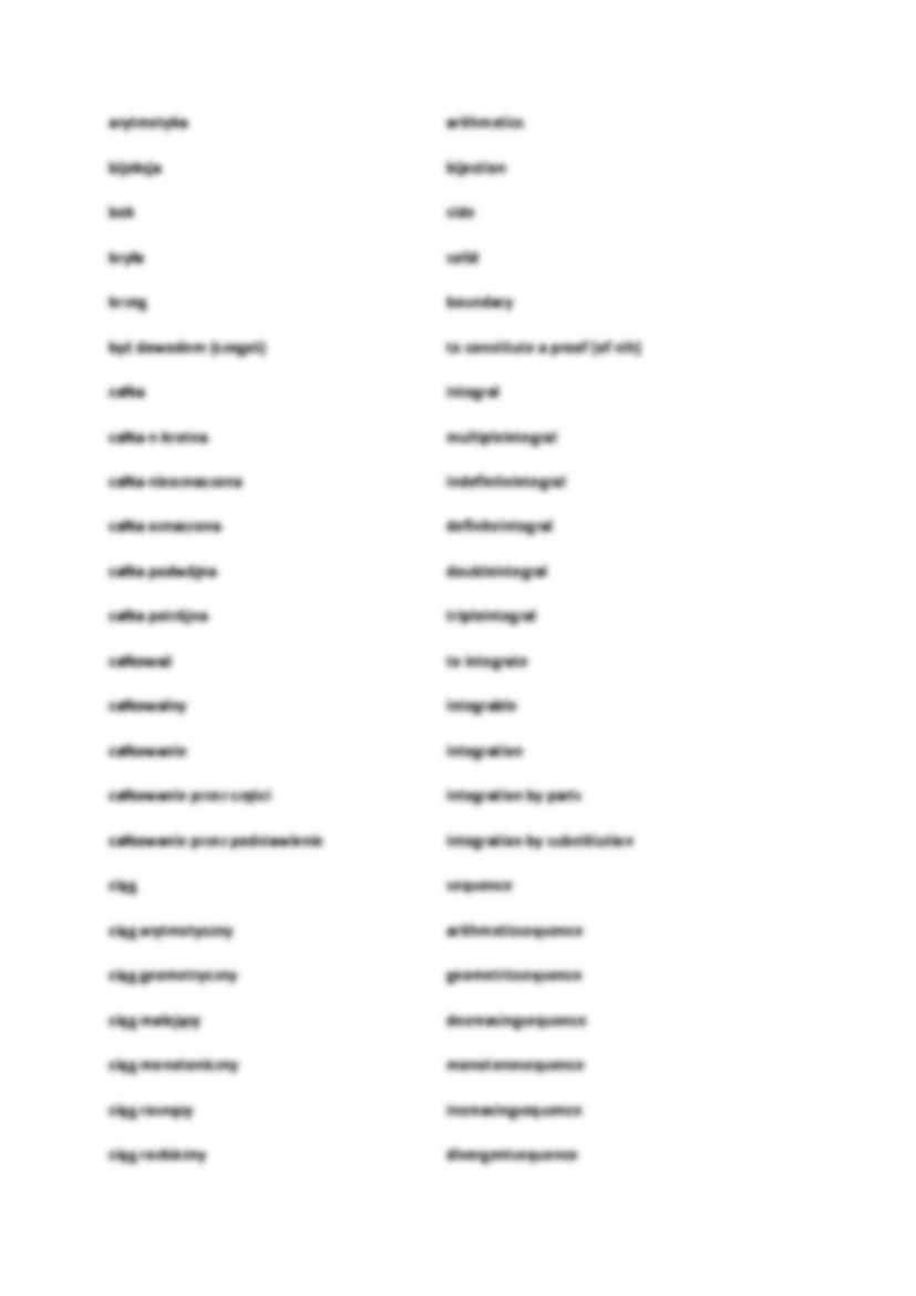 Słówka - matematyka  - strona 2