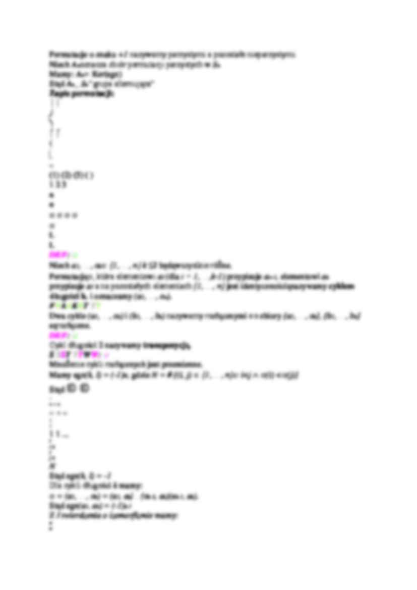 Grupy symetryczne - strona 2