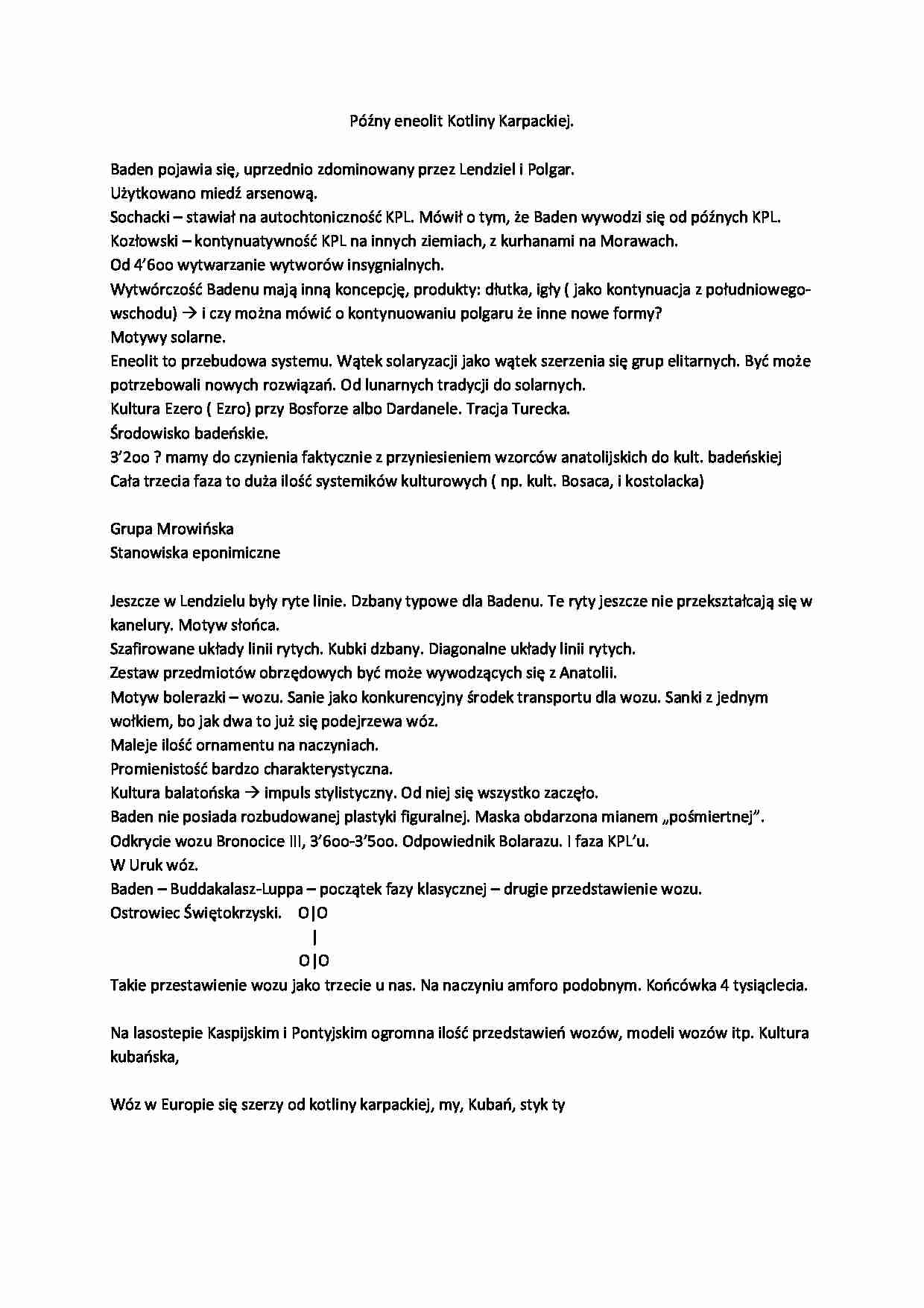 Późny eneolit Kotliny Karpackiej - strona 1