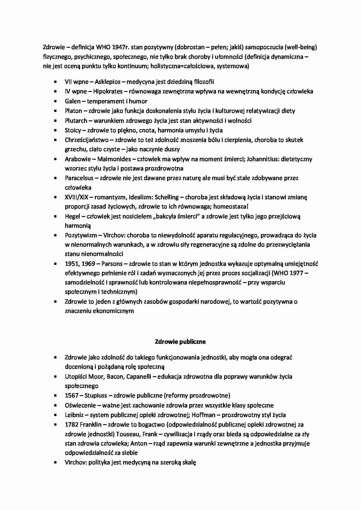 Zdrowie jako pozytywny stan samopoczucia - strona 1