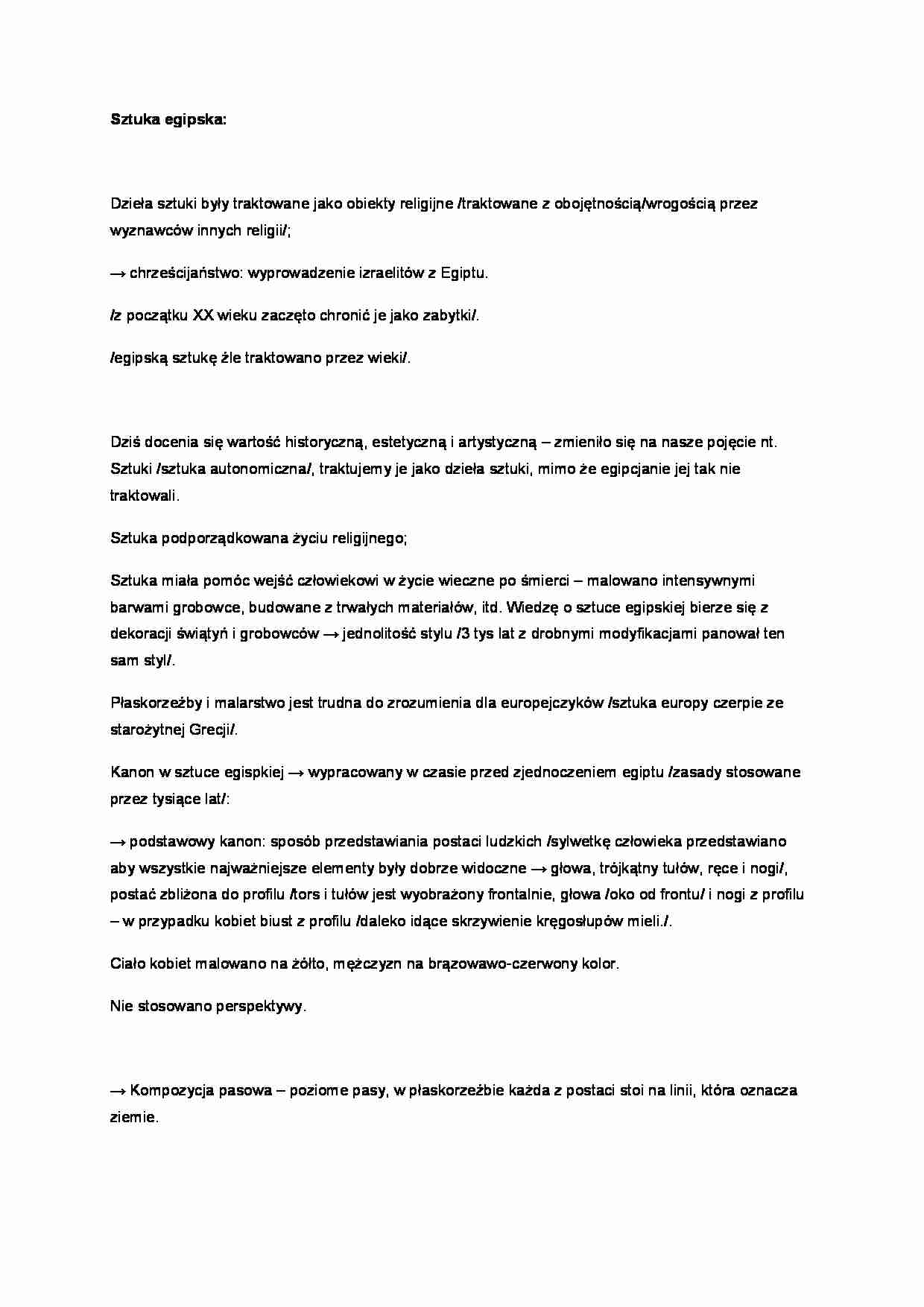 Dzieła sztuki egipskiej  - strona 1