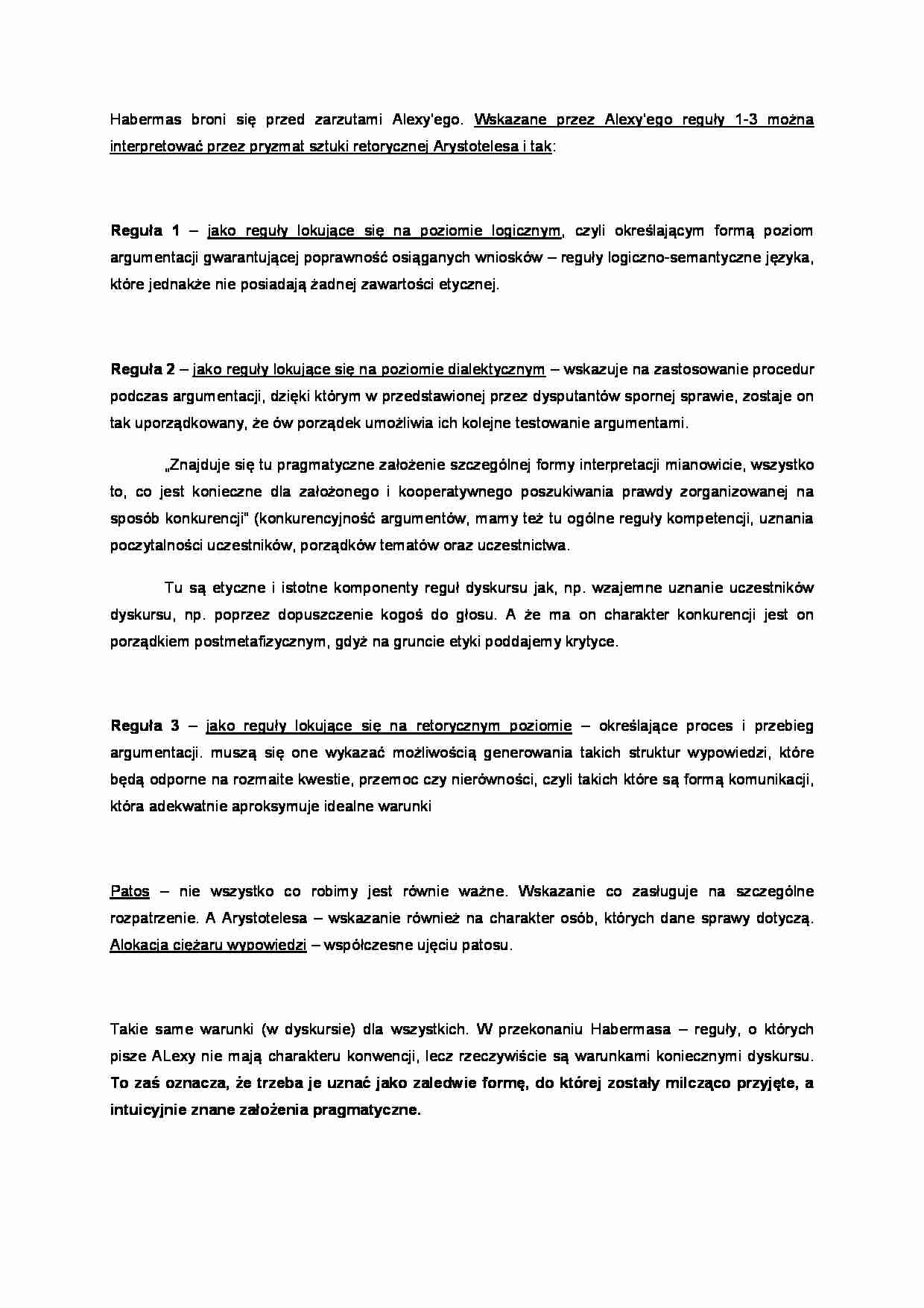 Habermas - reguly - strona 1