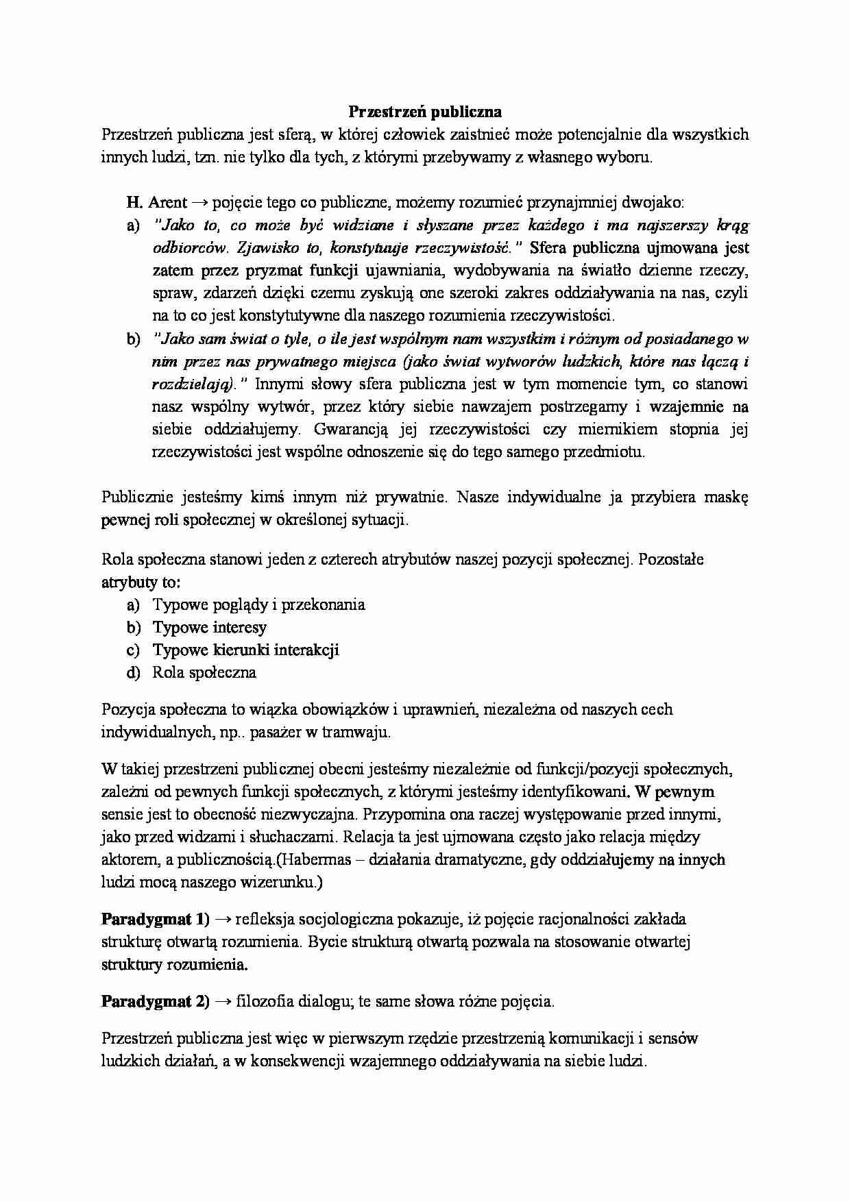 Przestrzeń publiczna  - strona 1