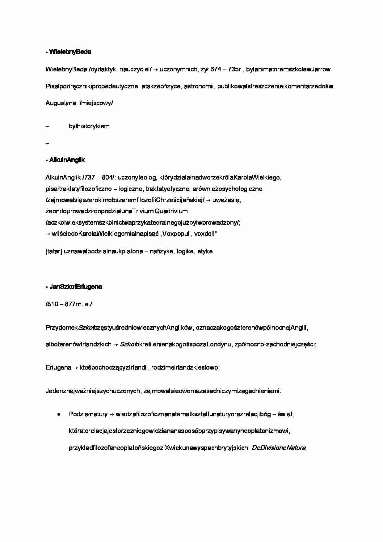 Wielebny Beda i Alkuin Anglik - strona 1