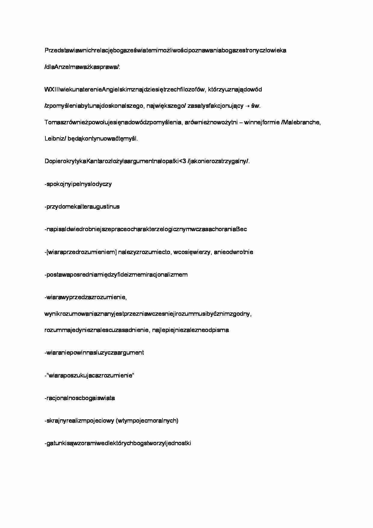 Relacja Boga ze światem  - strona 1