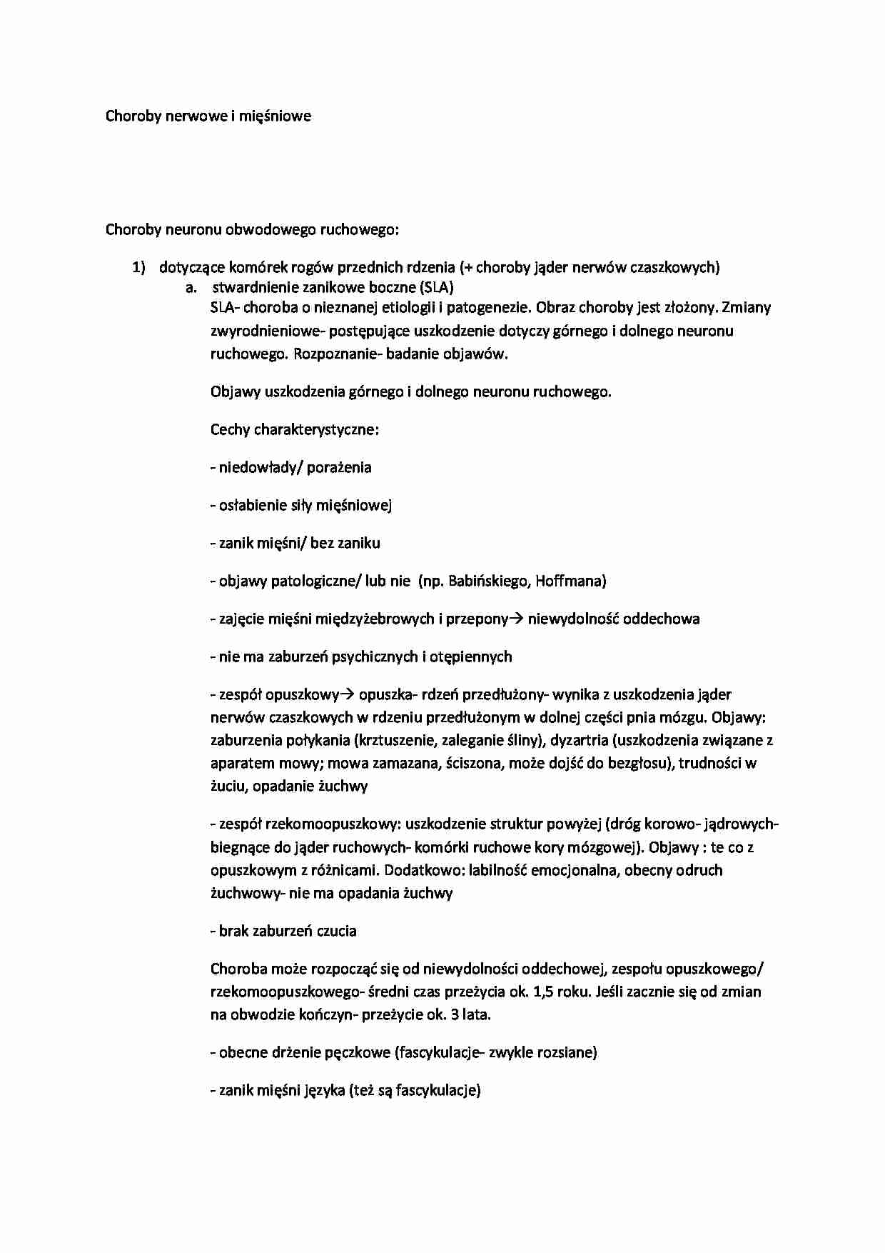 Choroby nerwowe i mięśniowe - strona 1