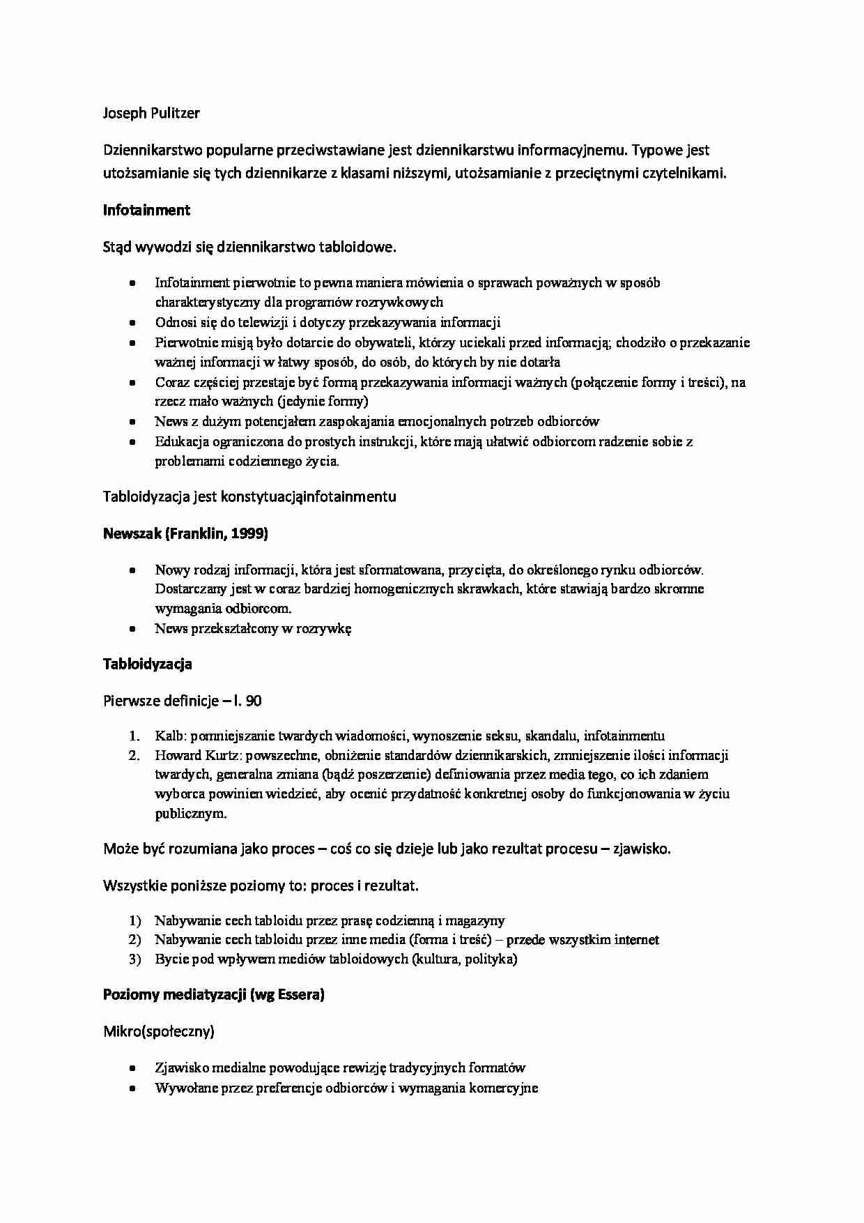 Joseph Pulitzer  - strona 1