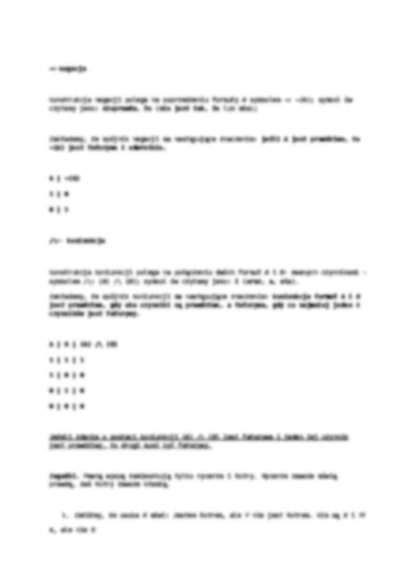 Klasyczny Rachunek Zdań - strona 2