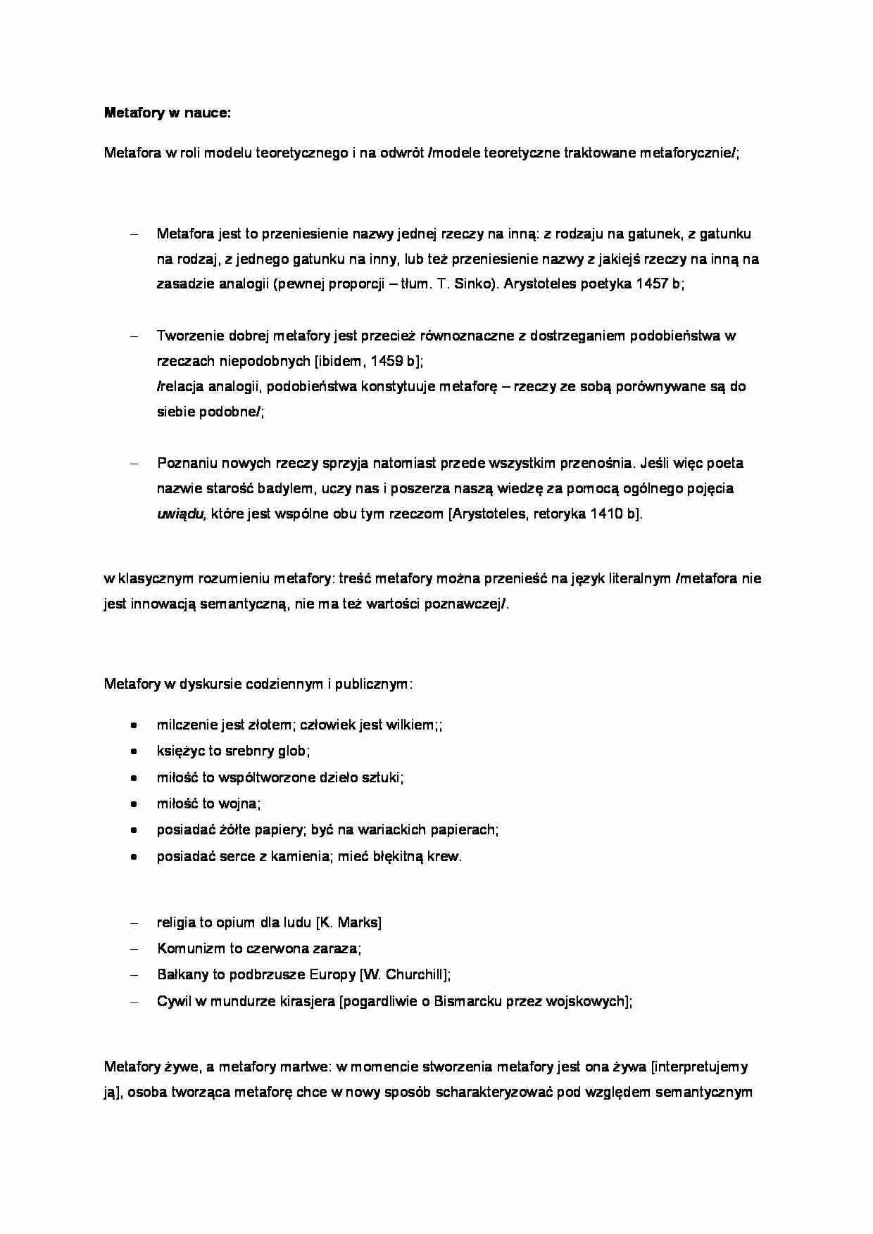 Metafory w nauce - strona 1