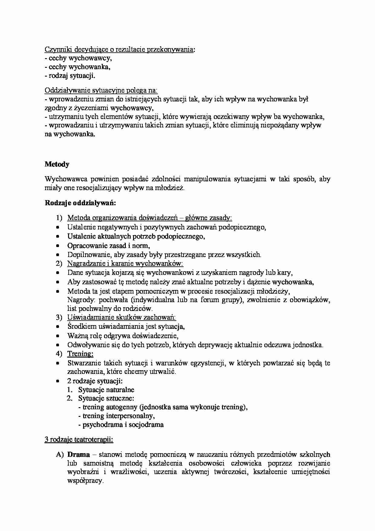 Metody - zagadnienia - strona 1