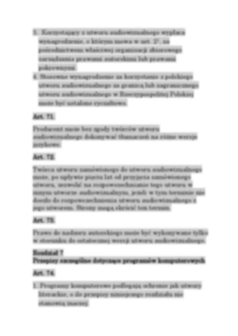 Przepisy szczególne dotyczące utworów audiowizualnych - strona 2