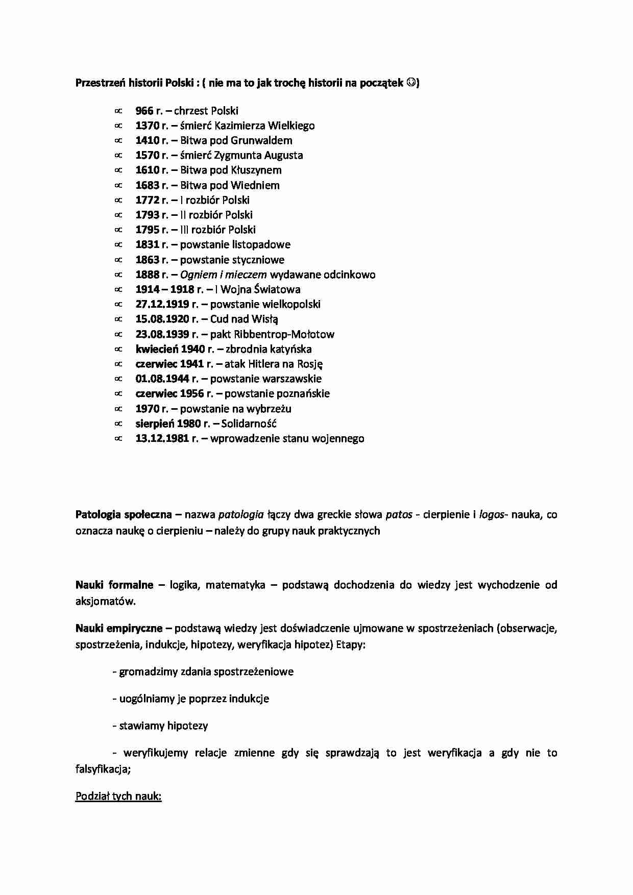 Rodzaje nauk i ich podział - strona 1