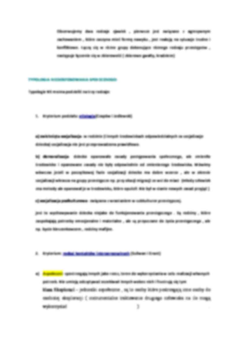 Sposoby funkcjonowania społecznego związanego z nieprzystosowaniem społecznym. - strona 2