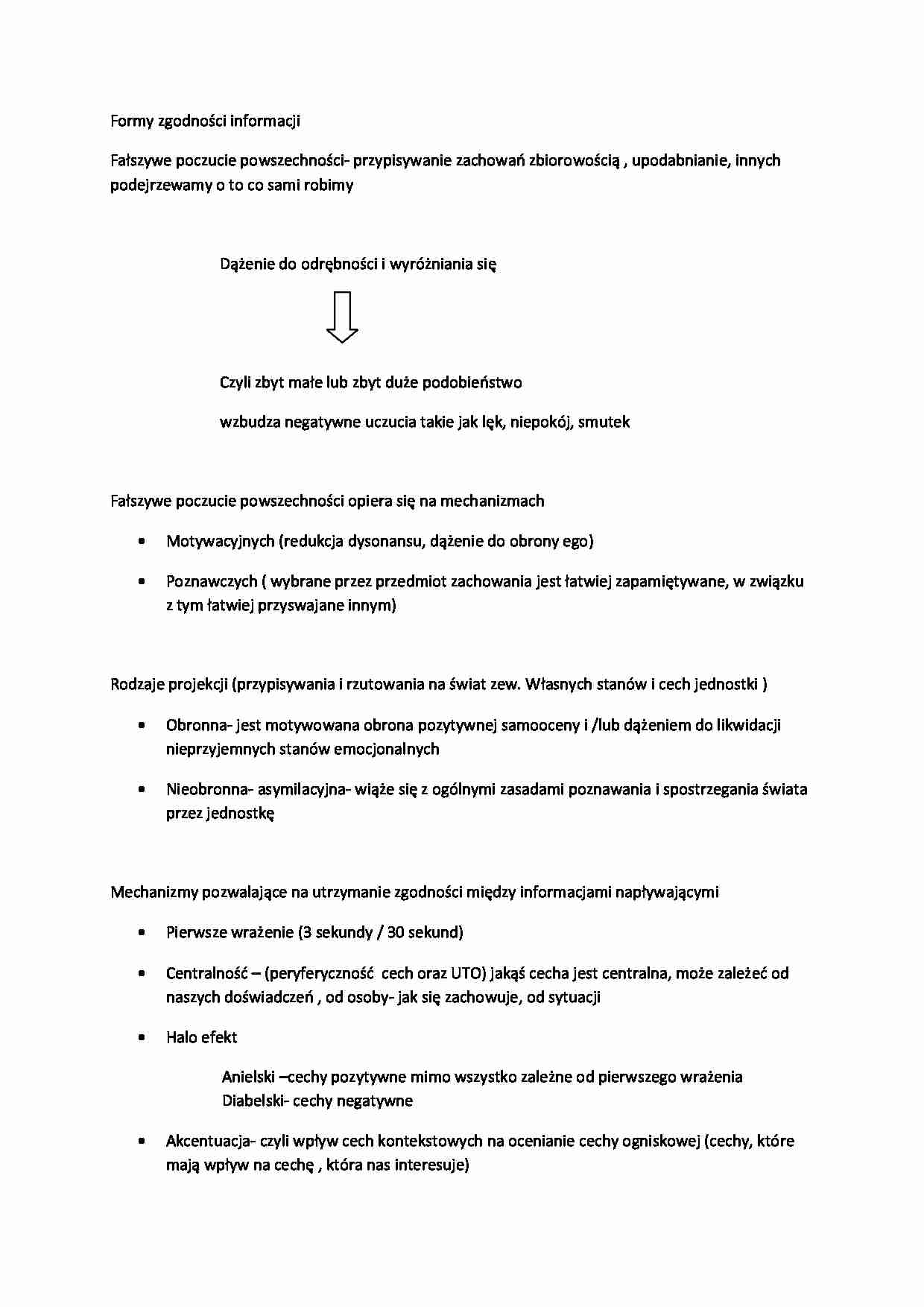 Formy zgodności informacji - strona 1