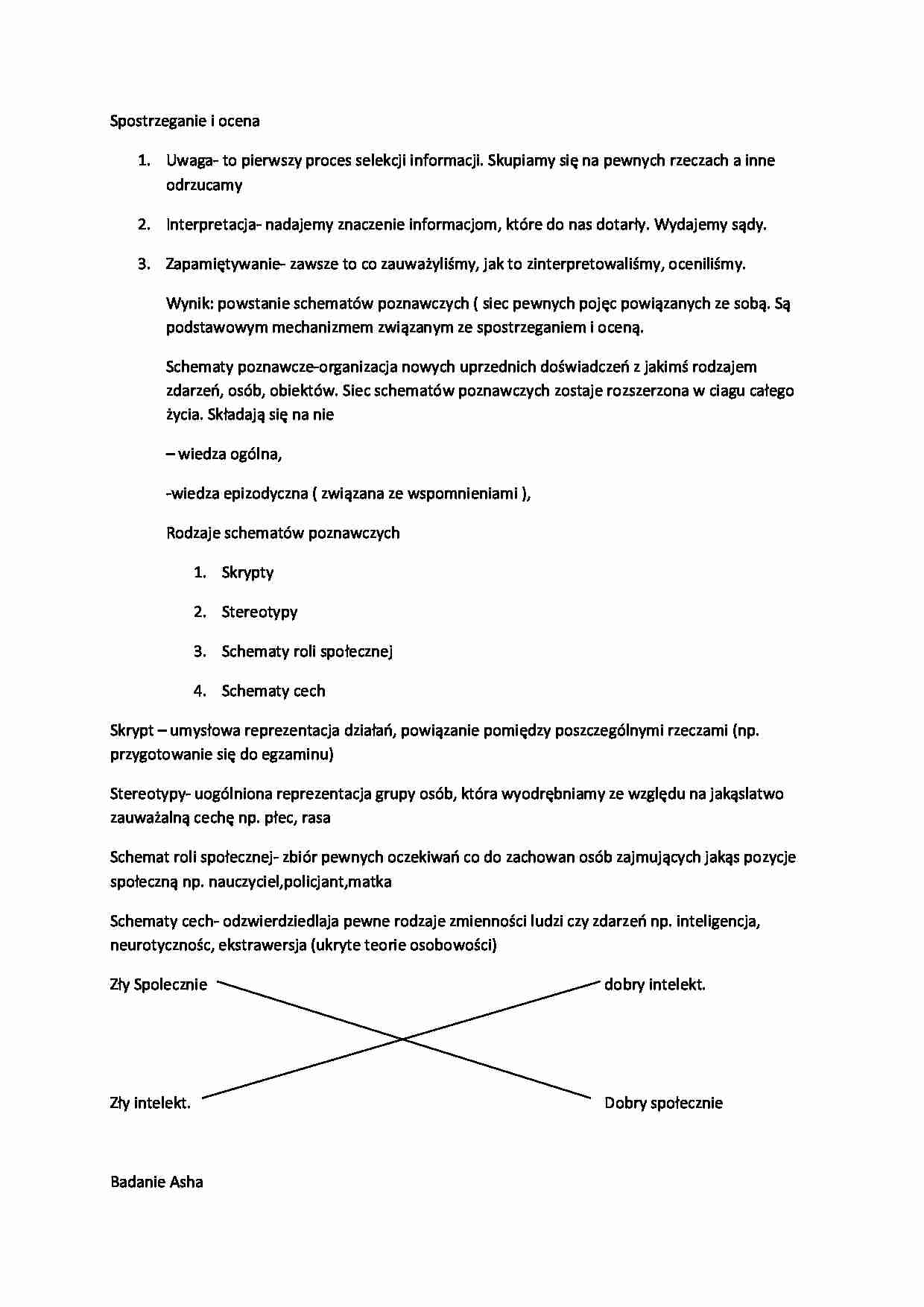 Spostrzeganie i ocena - strona 1