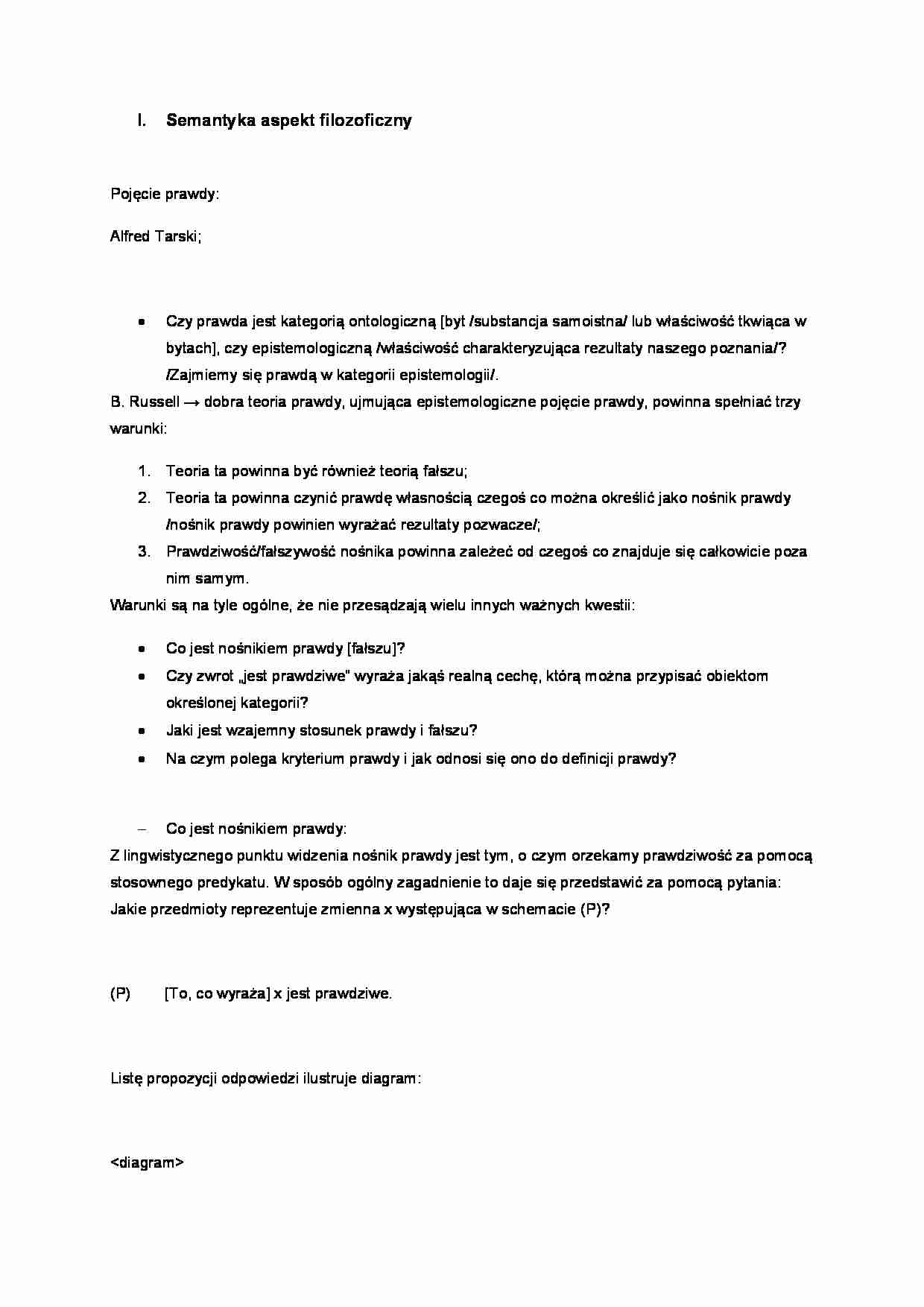 Semantyka aspekt filozoficzny - strona 1