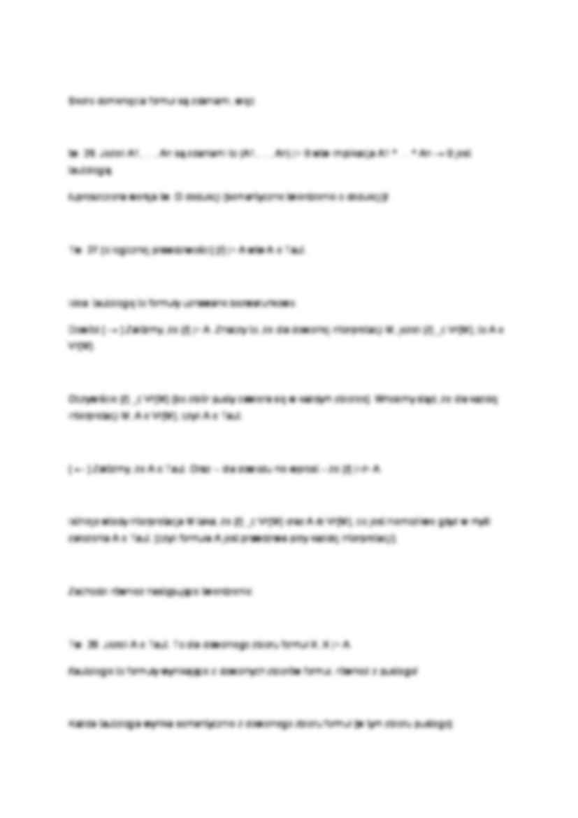 Semantyka logiczna - wprowadzenie - strona 3