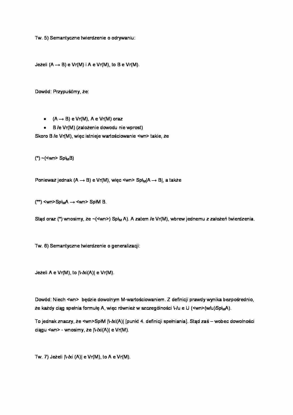 Definicja Tarskiego - wykład - strona 1