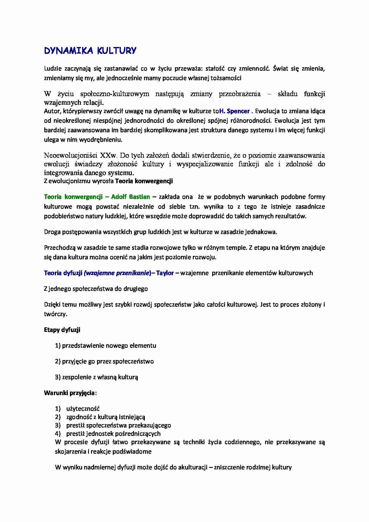 Dynamika kultury. - strona 1