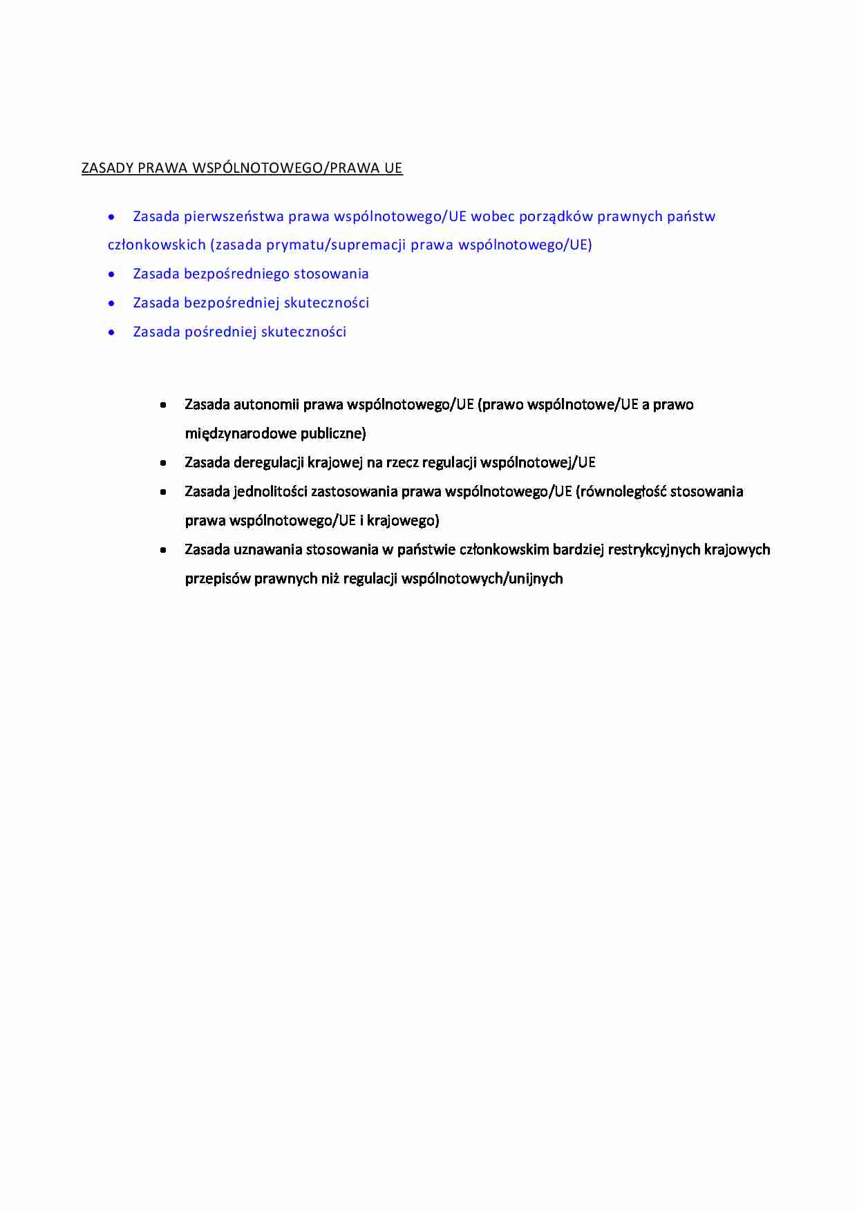 Zasady prawa wspólnotowego. - strona 1