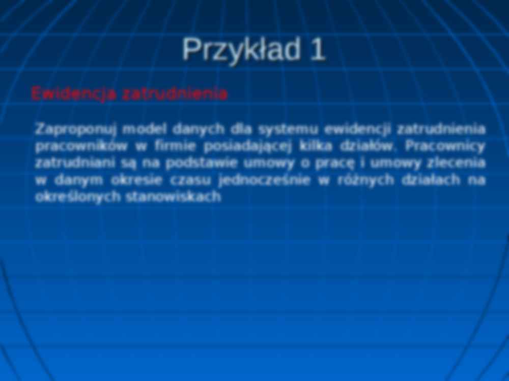 Entity Relationship Diagram - strona 2