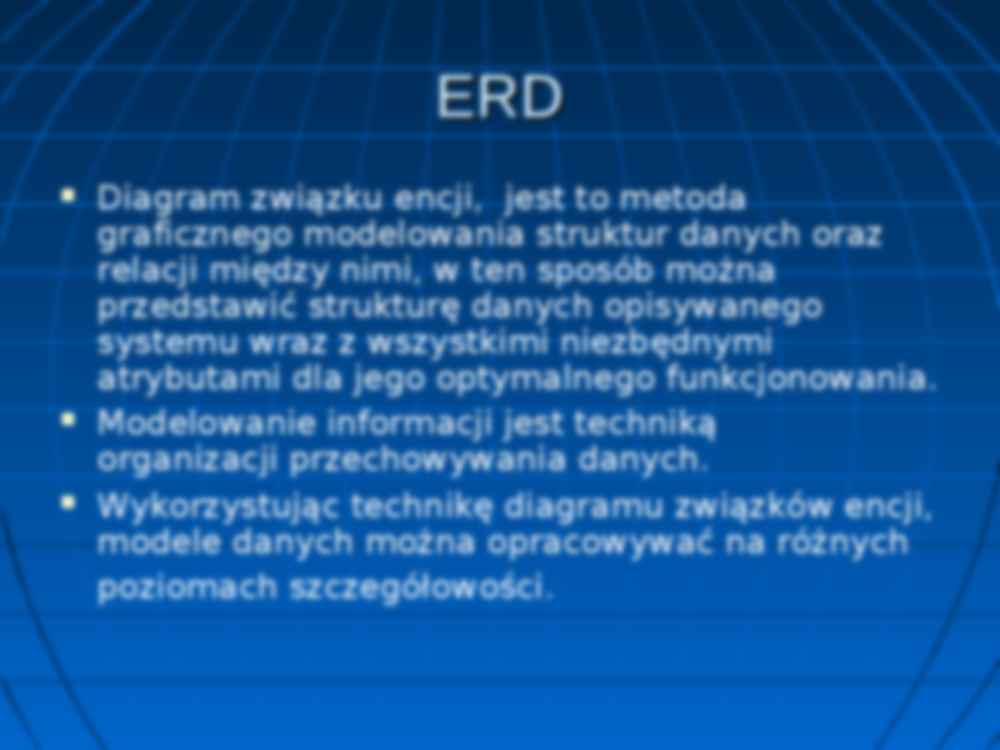 Entity Relationship Diagram - ERD- Diagram związku encji - strona 2