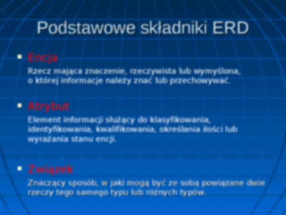 Entity Relationship Diagram - ERD- Diagram związku encji - strona 3
