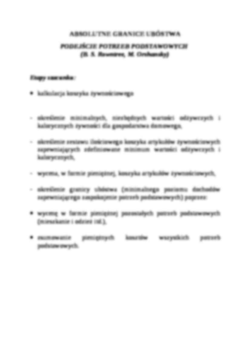 METODY IDENTYFIKACJI UBOGICH  I WYKLUCZNYCH SPOŁECZNIE - strona 3