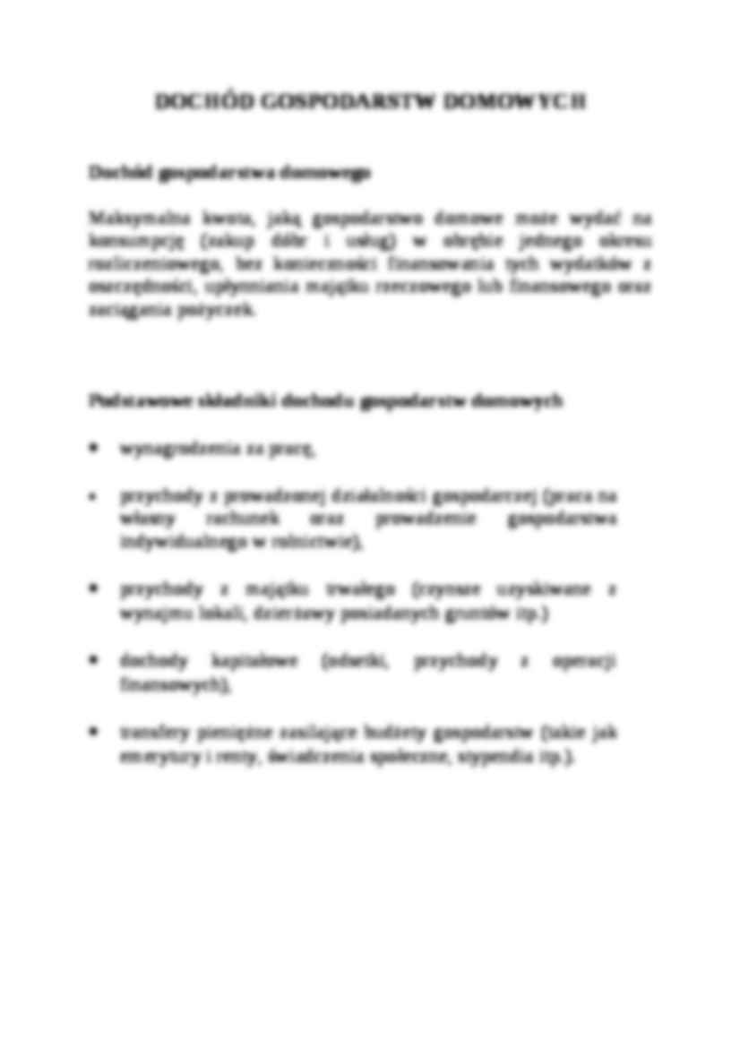 DOCHODY I WYDATKI JAKO MIERNIKI ZAMOŻNOŚCI GOSPODARSTW DOMOWYCH - strona 2